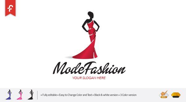 White Red Fashion Logo - Mode - Fashion Logo - Logos & Graphics
