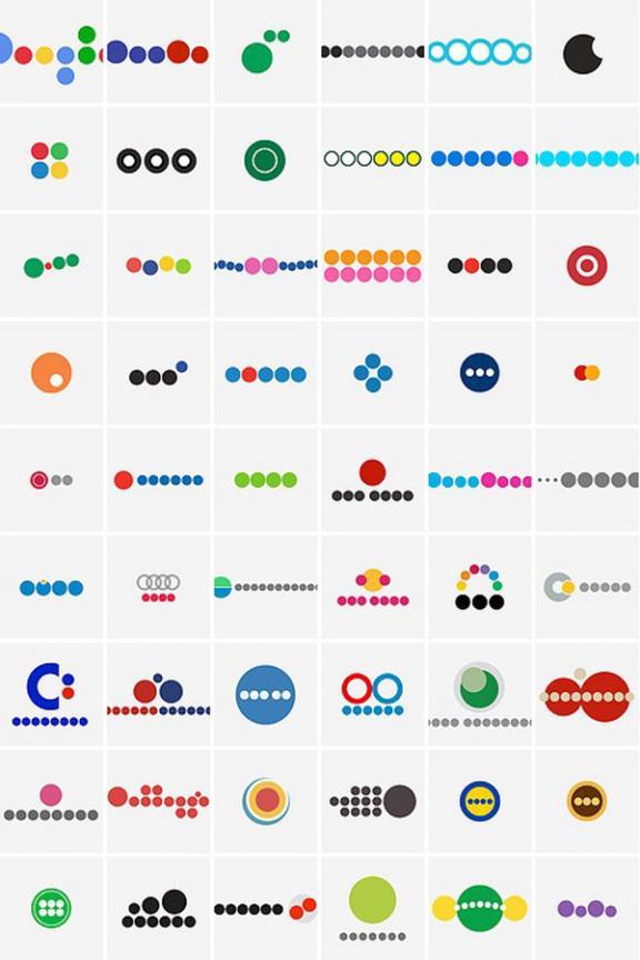 Red and Blue Ball Logo - Logo Collection: Famous Logos