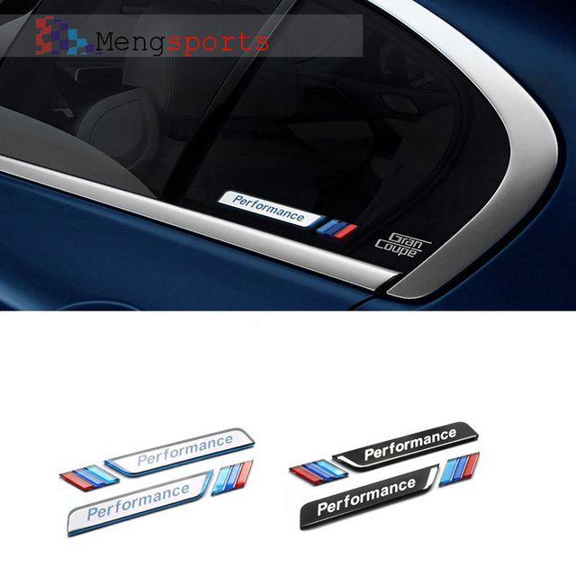 Silver M3 Logo - 10 pair Acrylic M Performance M3 E46 F30 Silver Black Sticker Car ...