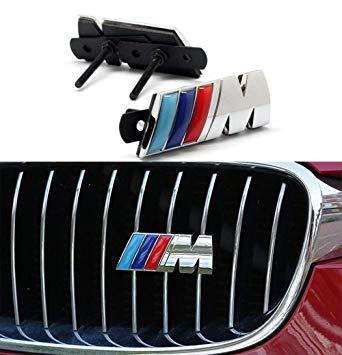 Silver M3 Logo - Amazon.com: M Front Grille Emblem, 3D Metal Power Car Chrome Badge ...