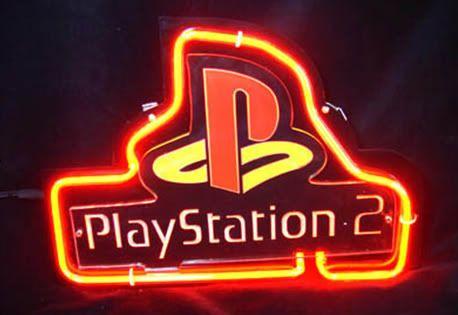 PlayStation 2 Logo - PlayStation 2 Logo Neon Bar Mancave Sign PlayStation 2 Logo Neon