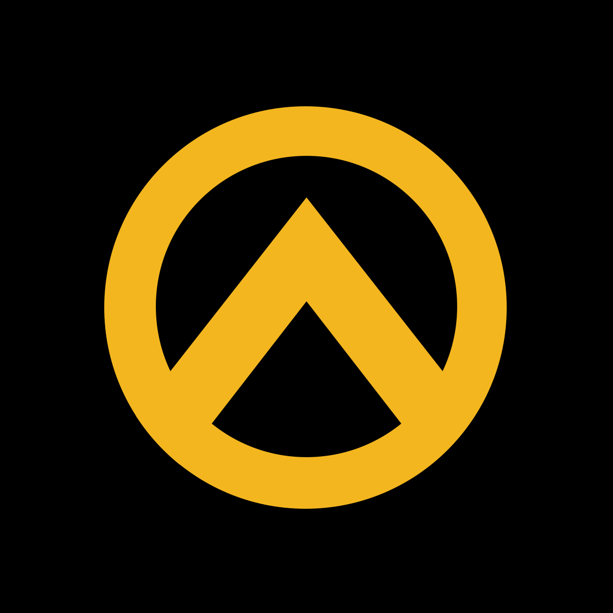Black Yellow Circle Logo - Identitarian movement