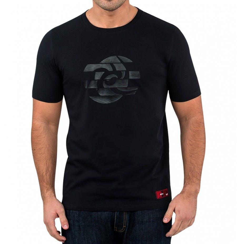 Black T Circle Logo - Abstract T shirt Mens | Black Abstract Circle | RETRO RED UK