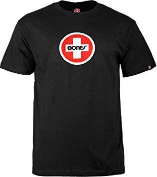 Black T Circle Logo - Bones Bearings Swiss Circle Logo Black T-Shirt, Small: Amazon.co.uk ...