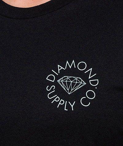 Black T Circle Logo - Diamond Supply Circle Logo T Shirt Black For Women On Sale