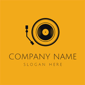 Black N Yellow Circle Logo - 180+ Free Music Logo Designs | DesignEvo Logo Maker