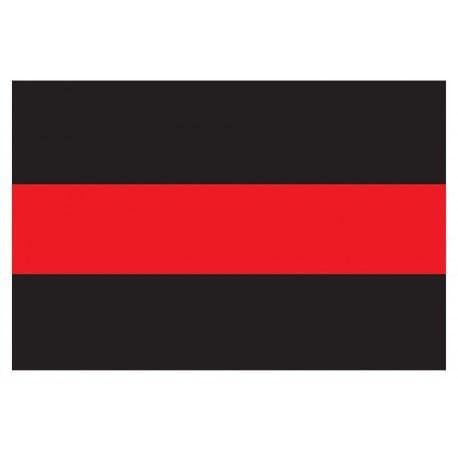 Thin Red Rectangle Logo - Thin Red Line Flag Reflective Decal