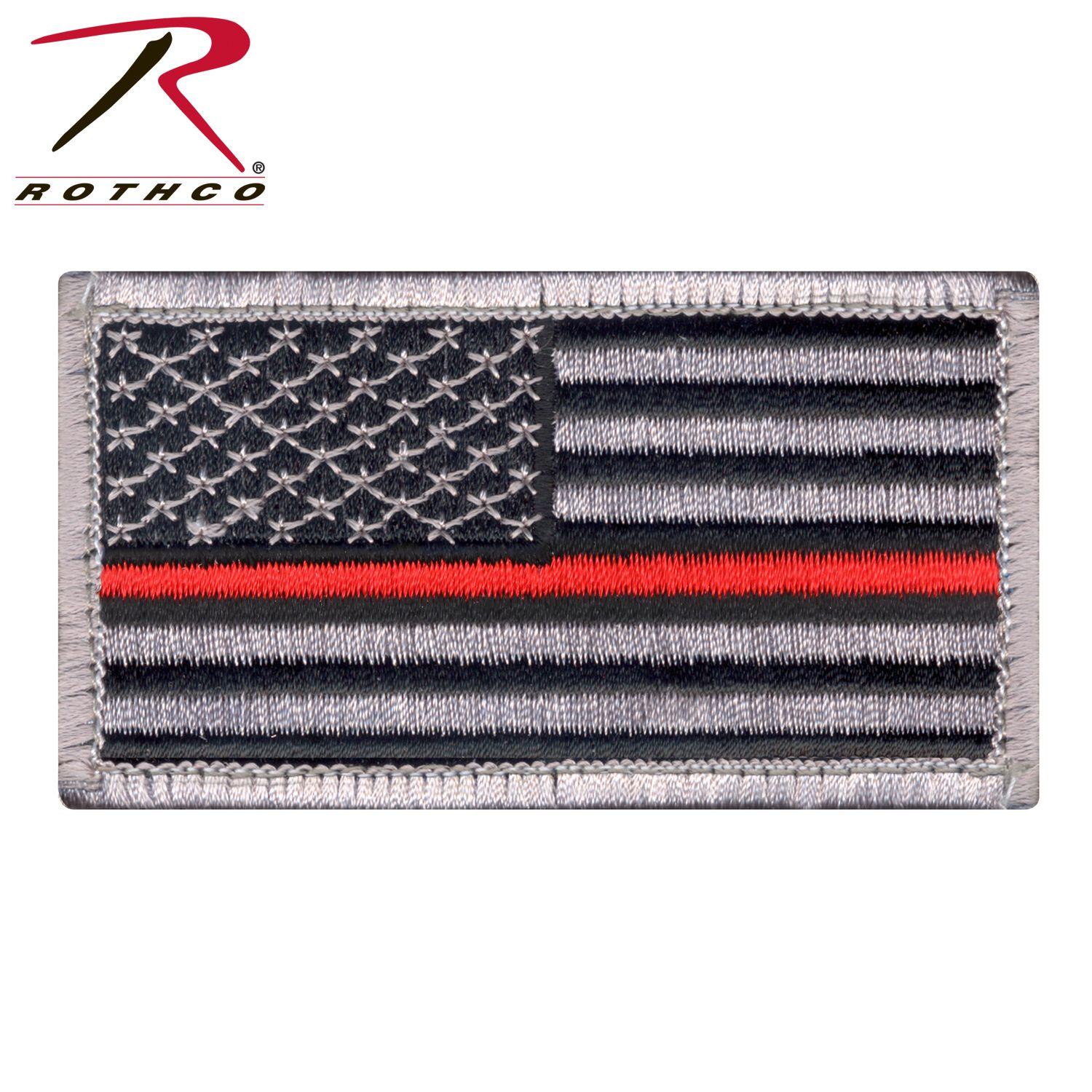 Thin Red Rectangle Logo - Rothco Thin Red Line US Flag Patch