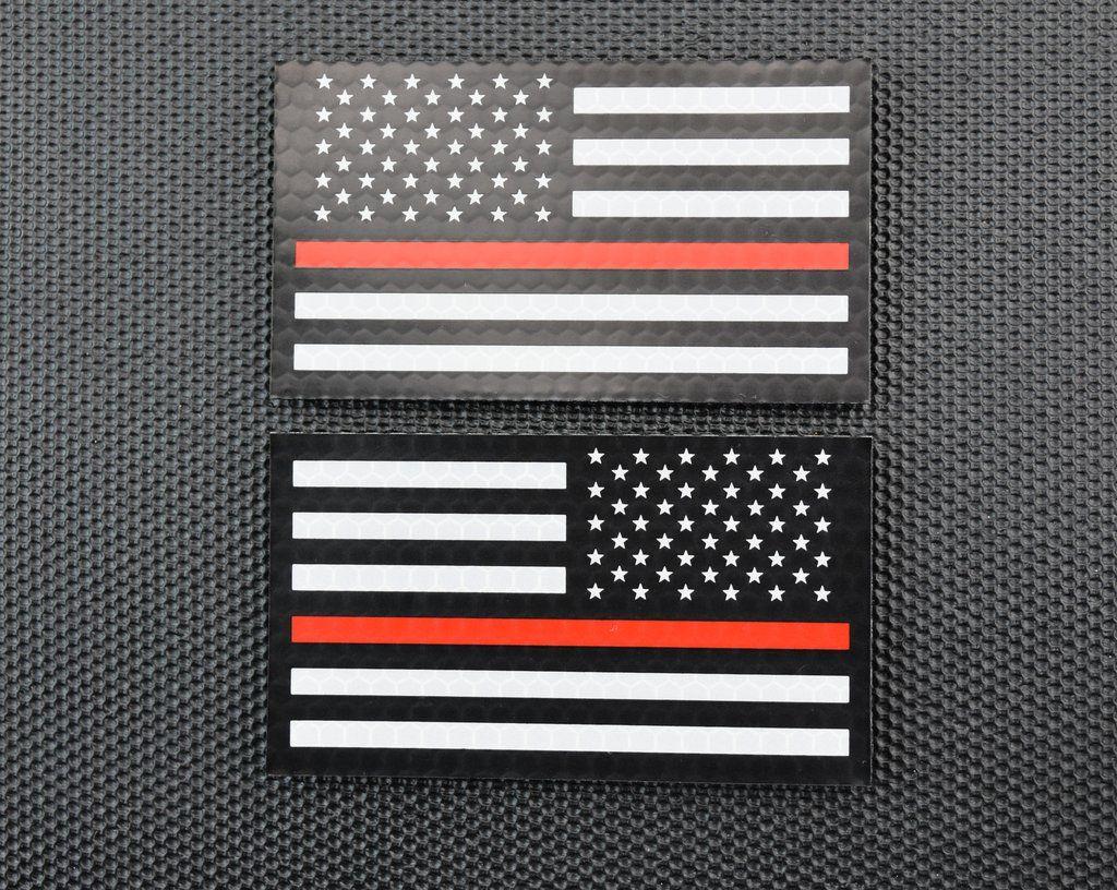 Thin Red Rectangle Logo - Infrared Thin Red Line US Flag Patch Set – BritKitUSA