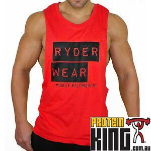 Red X Sports Logo - RYDERWEAR BALLER TANK RED X LARGE SPORTS TRAINING FITNESS CLOTHING