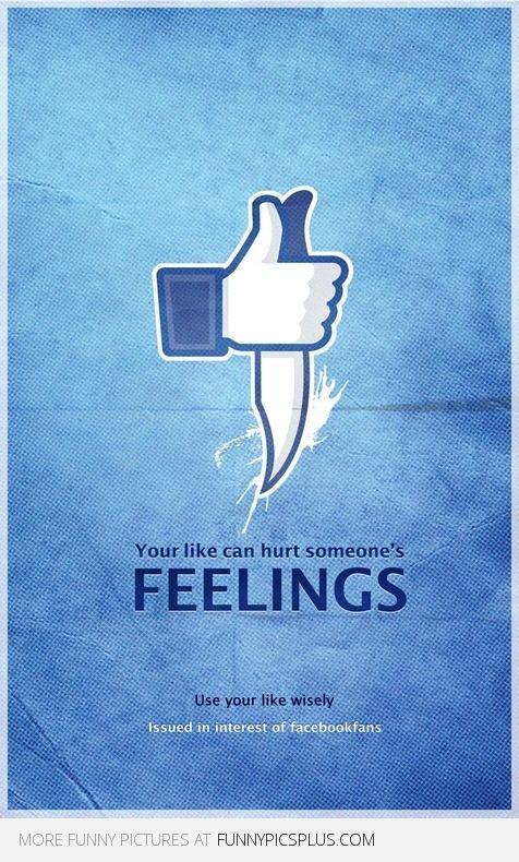 Facebook Funny Logo - Use Your Facebook Likes Carefully | Funny Pictures