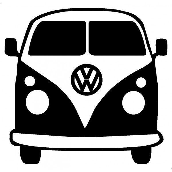 VW Bus Logo - stencil patterns. Cricut