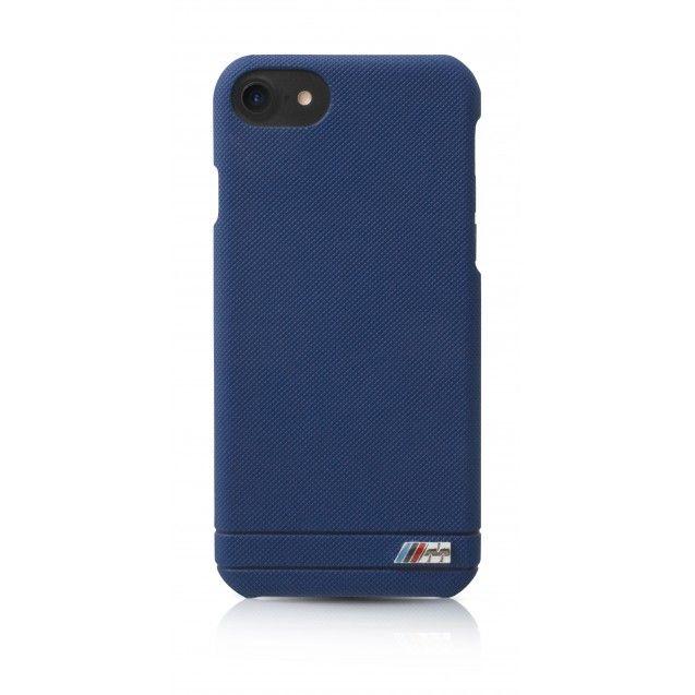 Eight Blue Lines Logo - BMW Embossed Lines PU Back Case For IPhone 7 8 Blue