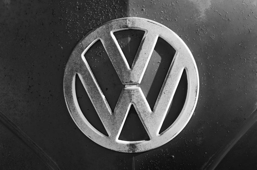 VW Bus Logo - Volkswagen Vw Bus Front Emblem Photograph