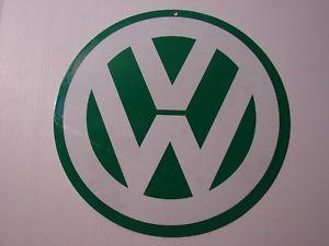 VW Bus Logo - VW / VOLKSWAGEN 12ROUND METAL LOGO SIGN BUS BUG TYPE2 VAN BEETLE