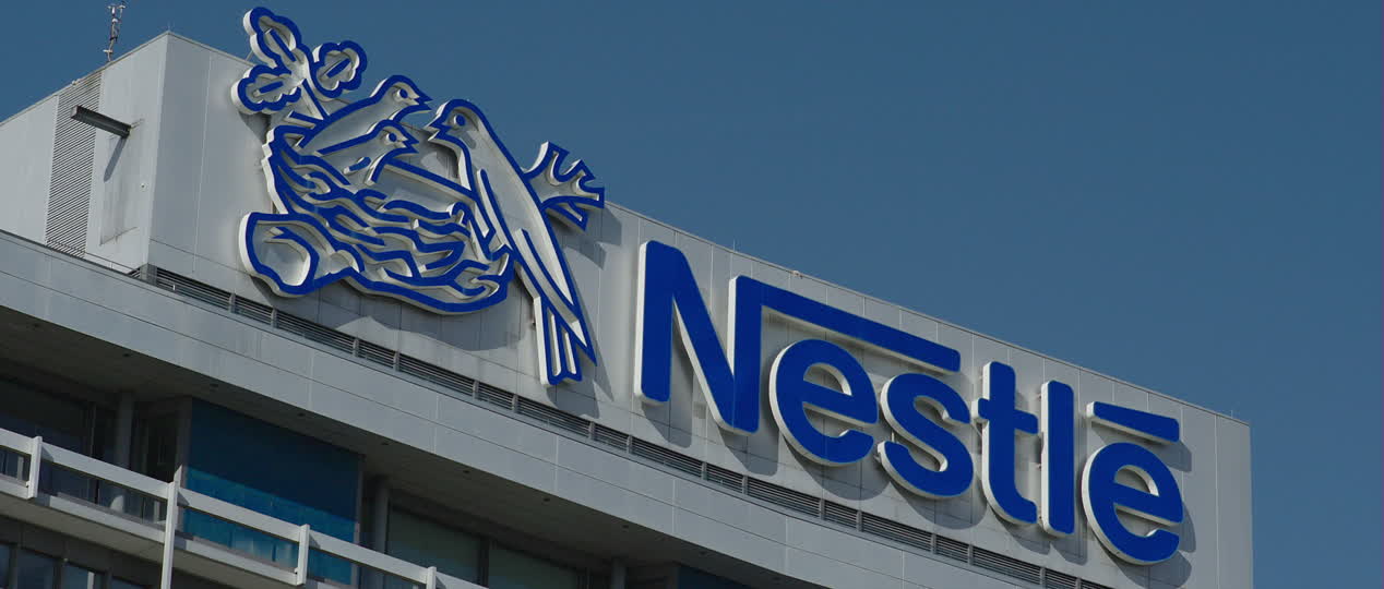 Nestle Corporate Logo - Nestle / Frankfurt am Main / Germany | 4K Stock Video 139-337-299 ...