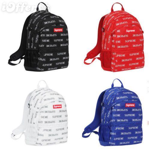 Supreme Bag Logo - Supreme FW16 3M Backpack Box Logo Backpack Shoulder Bag for sale