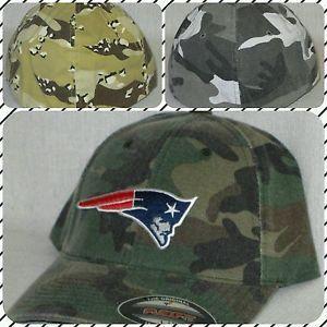 Camo Patriots Logo - New England Patriots FLEXFIT CAP ✨NFL PATCH LOGO ✨2 SIZES ✨3