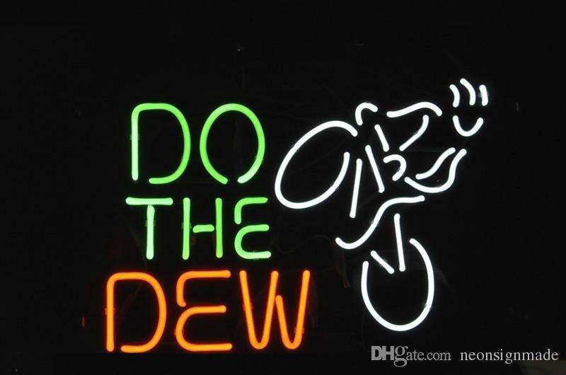 Do the Dew Logo - New Condition DO THE DEW Mountain BIKE LOGO BEER BAR REAL NEON