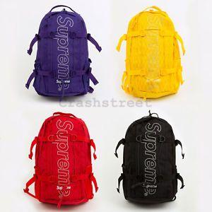 Supreme Bag Logo - Supreme FW18 Backpack box camp cap tee logo bag shoulder waist ...