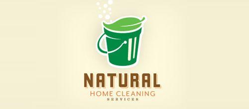 Green Cleaning Company Logo - Examples of Cleaning Services Logo Design