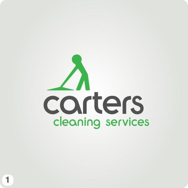 Green Cleaning Company Logo - cleaning-character-working-logo-green-grey - Rabbitdigital Design