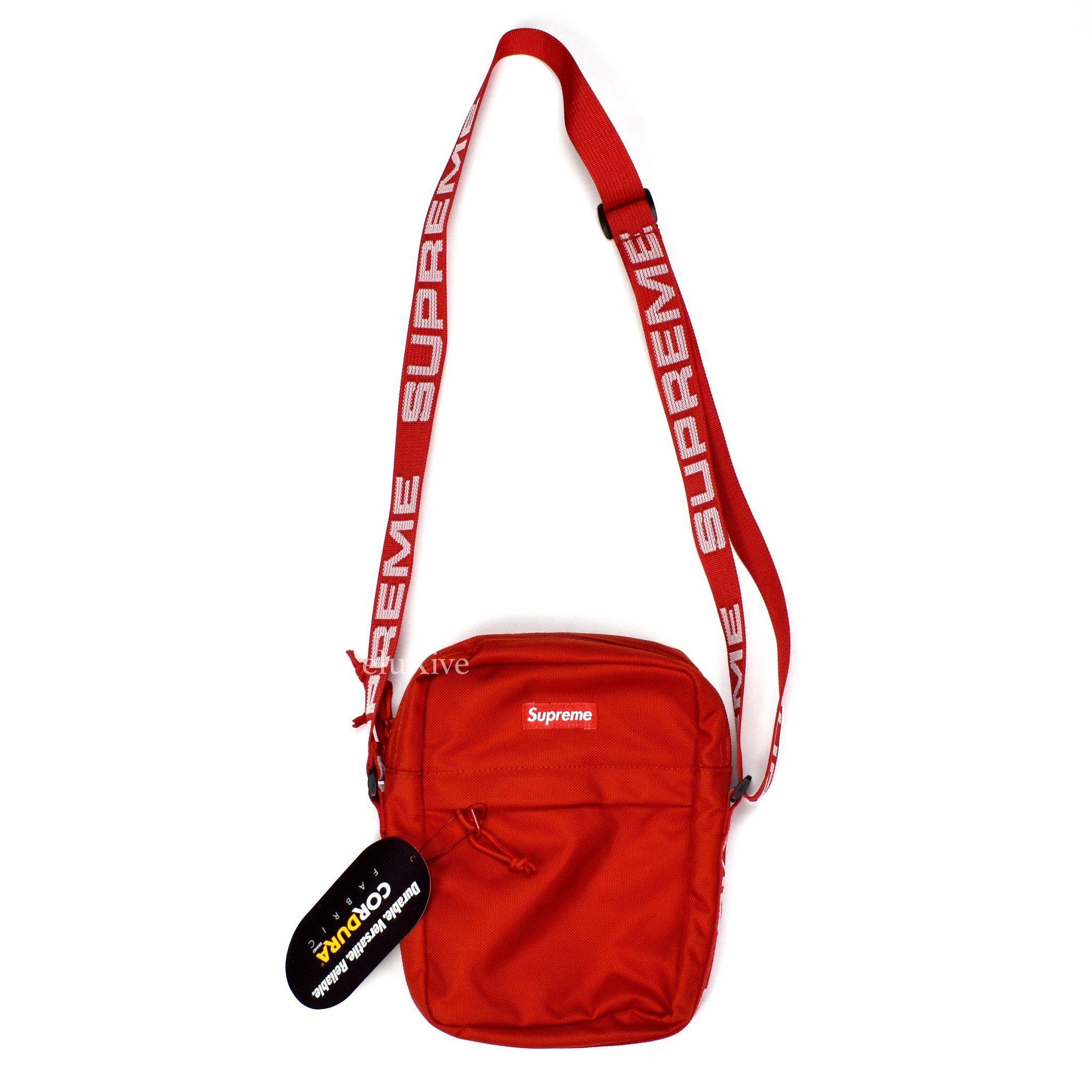 Supreme Bag Logo - Supreme - SS18 Small Red Box Logo Shoulder Bag / Messenger Pack ...