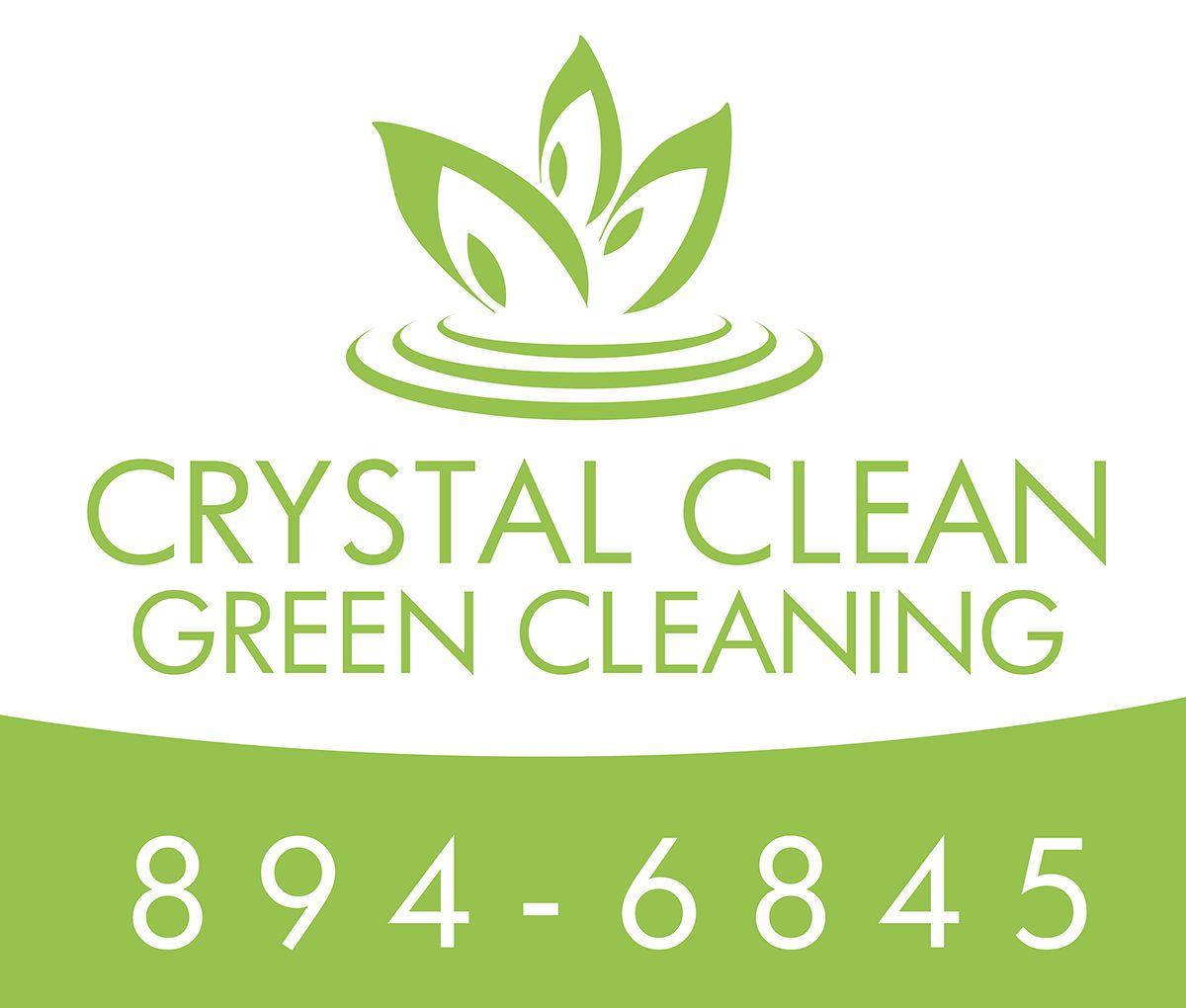 Green Cleaning Company Logo - Crystal Clean Green Cleaning House Cleaning Services