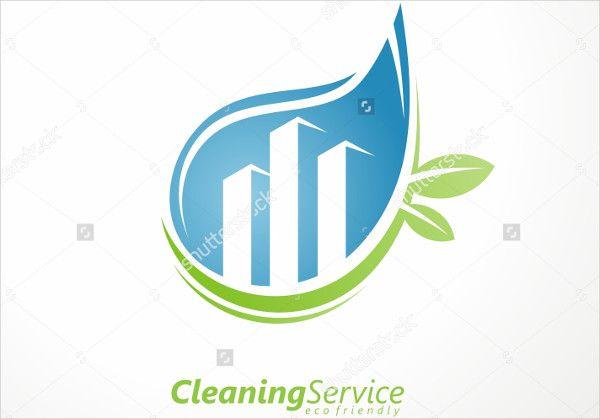 Green Cleaning Company Logo - Cleaning Service Logos PSD, AI, Vector EPS Format