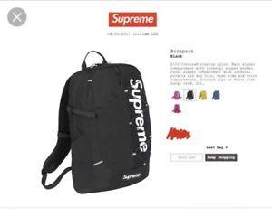 Supreme Bag Logo - 100% Authentic Supreme Box Logo Backpack 210D Cordura Ripstop Spring