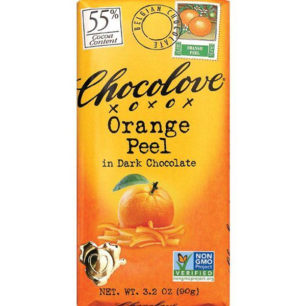 Orange Peel Earth Food Logo - Good Earth | Chocolate Bar 55% Orange Peel | Good Earth