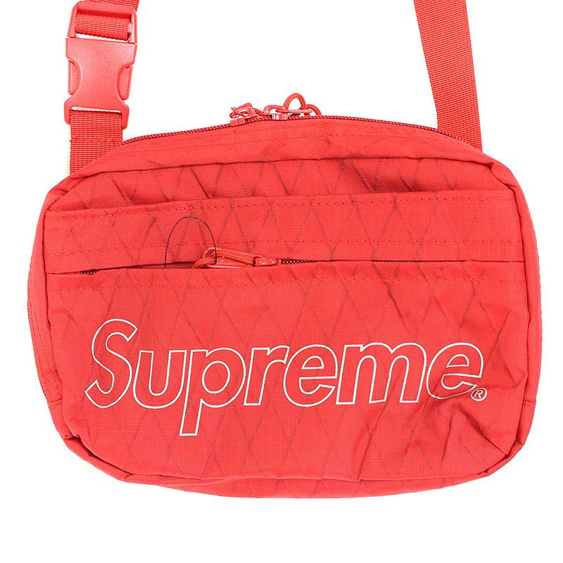 Supreme Bag Logo - RINKAN: シュプリーム /SUPREME box logo nylon shoulder bag (red ...