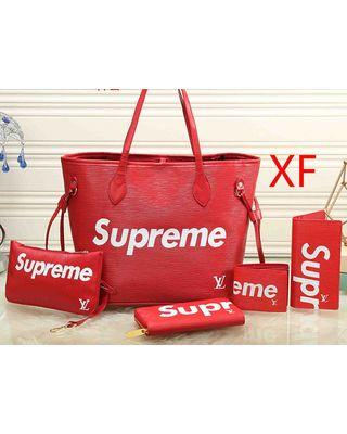Supreme Bag Logo - Hot Sale: RESERVED 5pc Supreme Neverfull Tote Bag set Logo Wallet