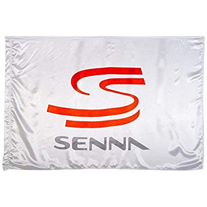 SS White On Red Cross Logo - Amazon.com : Ayrton Senna SS White Logo Flag : Sports & Outdoors