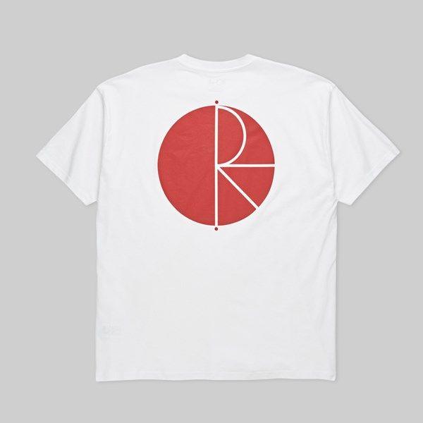 SS White On Red Cross Logo - POLAR SKATE CO. FILL LOGO SS TEE WHITE | Polar Skate Co Tees