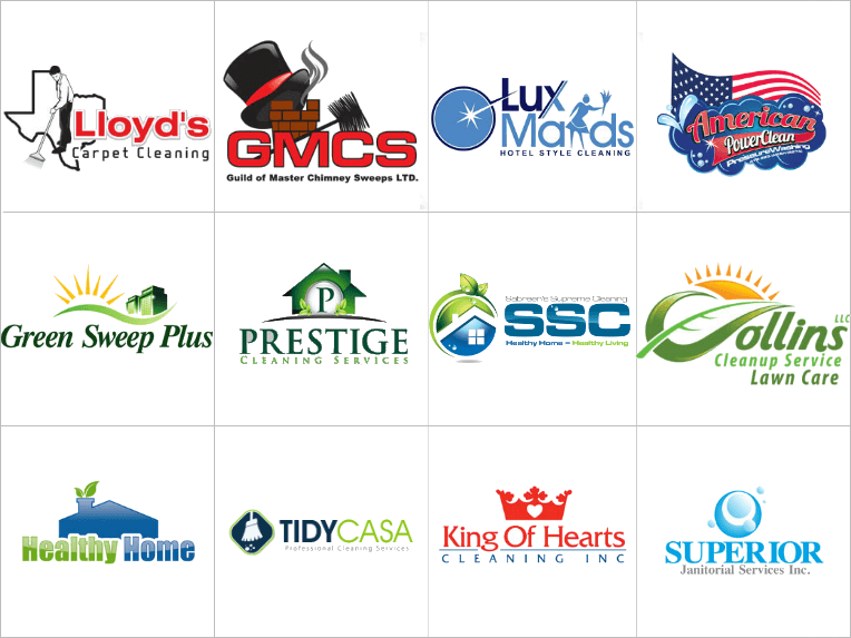 Green Cleaning Company Logo - Cleaning Services Logo Designs by DesignVamp® for $39