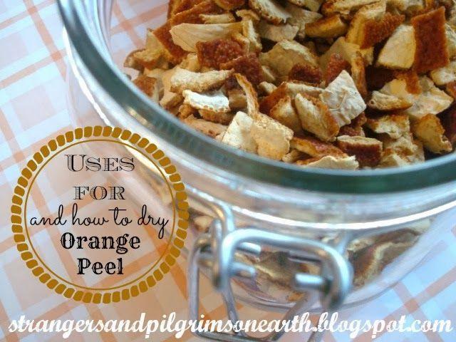 Orange Peel Earth Food Logo - Strangers & Pilgrims on Earth: Uses For and How to Dry Orange Peel ...