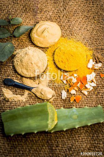 Orange Peel Earth Food Logo - Close up of herbs's powder and paste i.e mulpani mitti,fuller's ...