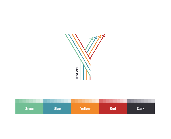Y Brand Logo - Y Travel Brand Identity Design