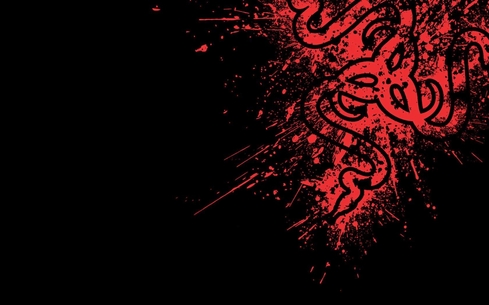 Cool Red Logo - Cool Red And Black Wallpaper Of Razer's Logo