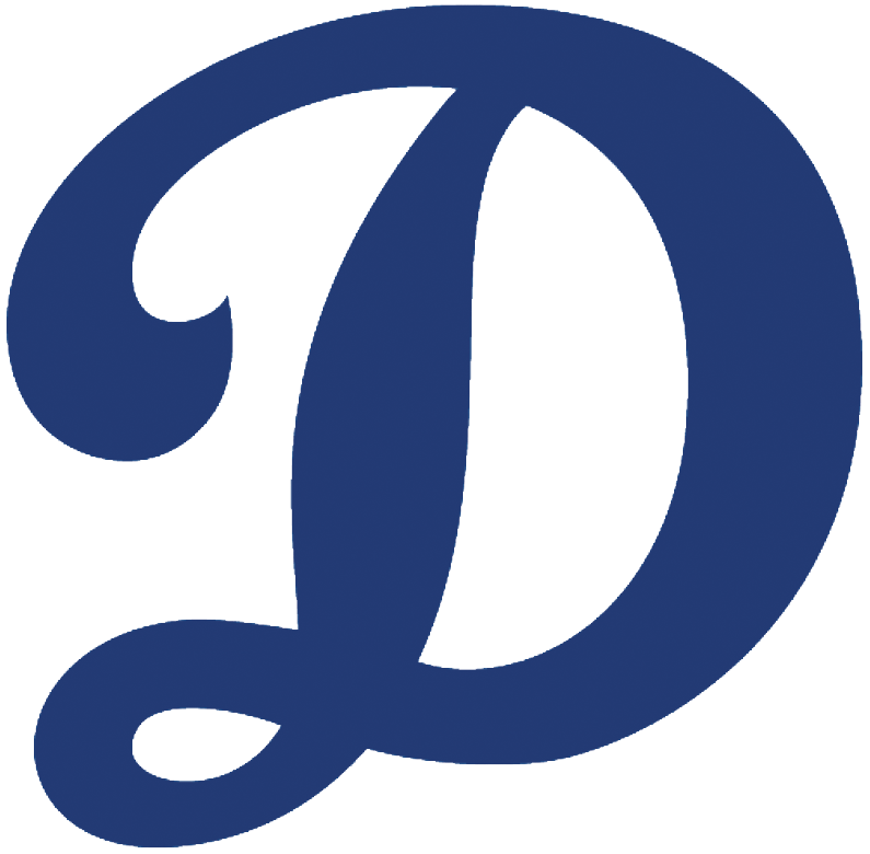 Blue D Logo - Oklahoma City Dodgers Alternate Logo - Pacific Coast League (PCL ...