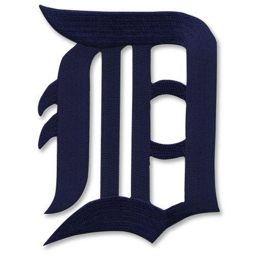 Blue D Logo - Detroit Tigers Old English D in Blue MLB Baseball Logo Patch