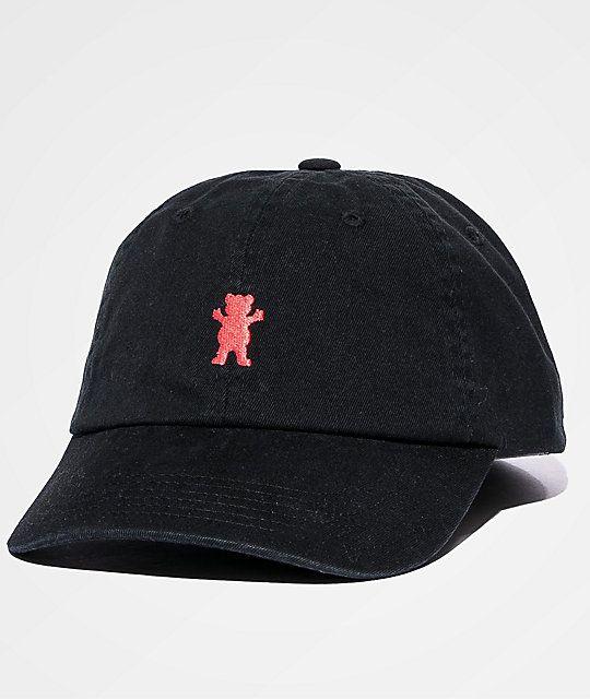 Bear Amp Red Logo - Grizzly OG Bear Logo Black & Red Dad Hat | Zumiez.ca