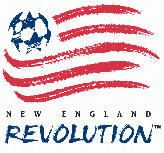 American Flag Sports Logo - New England Revolution Primary Logo (1996) - American flag with blue ...