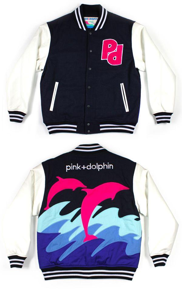 Jacket Pink Dolphin P Logo - Allure Du Courant: New Pink Dolphin Varsity Jackets