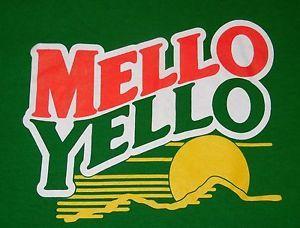 Mello Logo - Mello Yello - logo t-shirt - size M - medium - soft drink - citrus ...