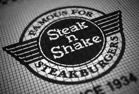Black Steak'n Shake Logo - A Brief History of Steak 'n Shake - Thrillist