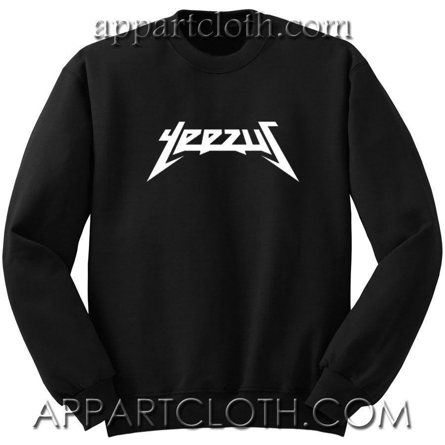 Kanye Logo - Yeezus logo kanye west custom Unisex Sweatshirts