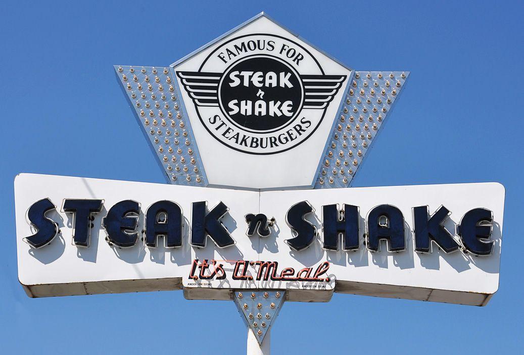 Steak 'N Shake Restaurant Logo - Steak 'n Shake Restaurants | RoadsideArchitecture.com