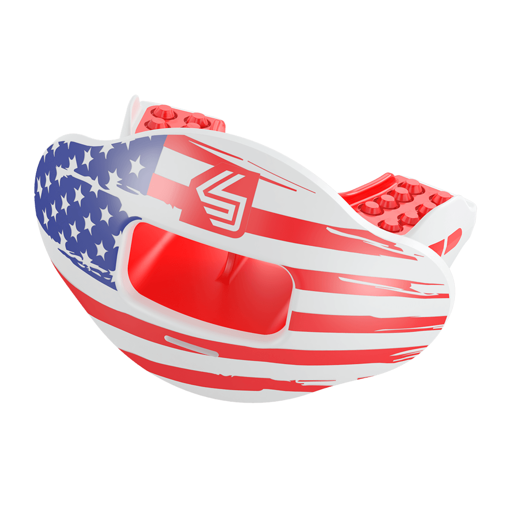 American Flag Sports Logo - USA Flag Max AirFlow Football Mouthguard
